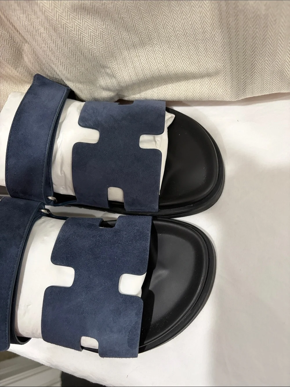 Hermes unisex Chypre Slide Sandals, size 40